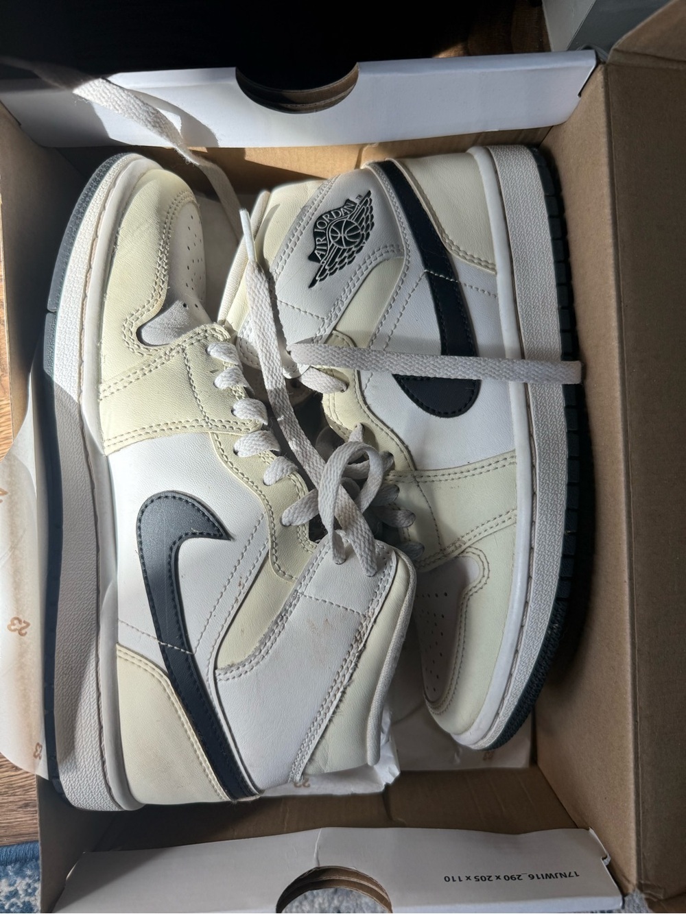 Nike High-Top Sneakers in White and Black